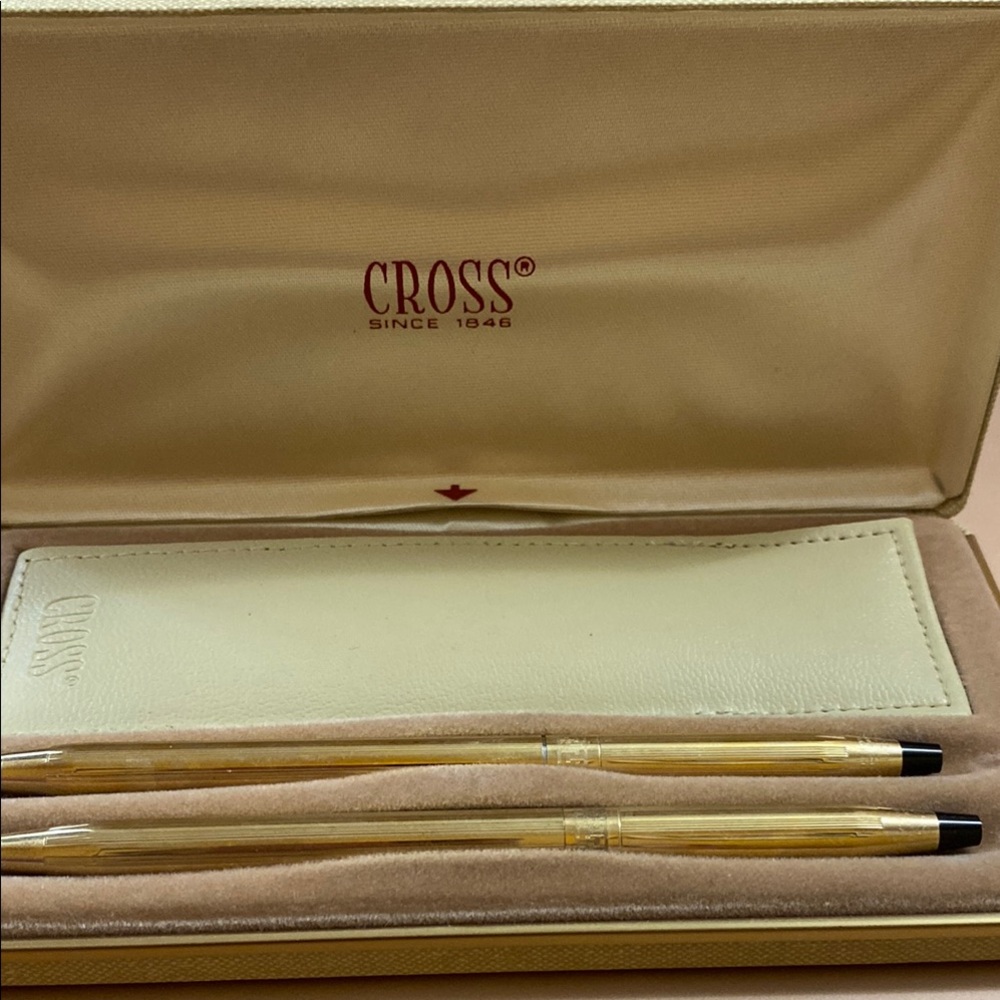 Cross  Brand Pen and Pencil  Set with Luxurious Finish. Vintage